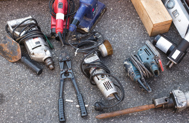Assorted work tools