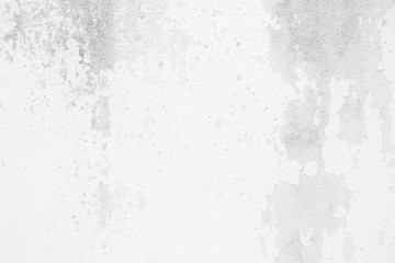 White Peeling White Paint on Concrete Wall Background.