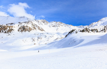 Ski resort Pila in Aosta Valley, Italy