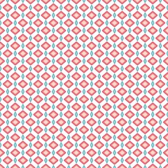 Seamless pattern of pastel pink and azure geometric shapes. Abstract background for fabrics, wallpapers, coatings, prints and designs. EPS file, vector - the template will fill in any form.
