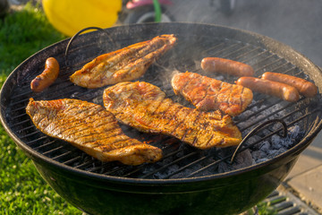 Grillen am Holzkohlegrill