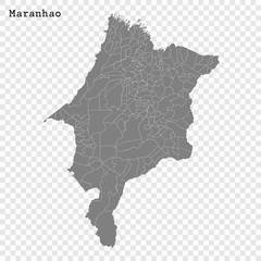 High Quality mapstate of Brazil