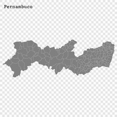 High Quality mapstate of Brazil