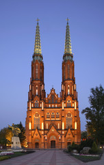 Cathedral of St. Michael Archangel and St. Florian Marty in Warsaw. Poland