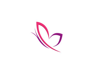 Beauty Butterfly Logo Template Vector icon