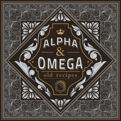 Vintage decorative ornate label design