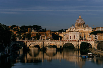 ROME, ITALY - 12 SEPTEMBER 2018: St. Peter's Basilica in Vatican city