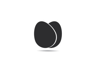 Egg icon vector logo template vector
