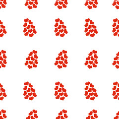 Fototapeta na wymiar Valentines day background. Vector seamless pattern. Hearts mosaic.