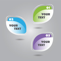 Obraz premium leafs infographics