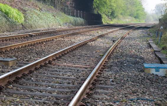 Railroad tracks