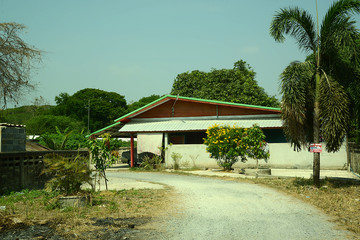 Dorfszene und Dorflandschaft im Norden von Thailand