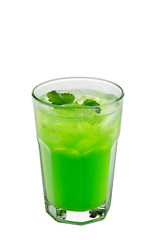 Soda tarragon water with ice.