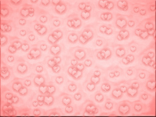 Pink tones heart sketchings illustration background