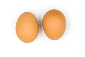 chicken egg isolated on white background