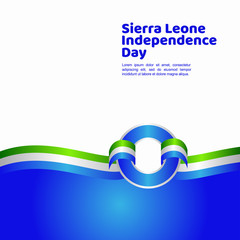 Sierra Leone Independence Day Vector Template Design Illustration