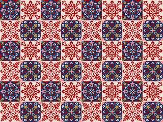 Azulejos Tile Vector Seamless Pattern