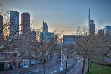 the hague city areal view