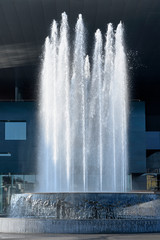 Naklejka premium Wagenbachbrunnen beim KKL, Luzern, Schweiz