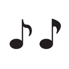 music notes icon- vector illustration