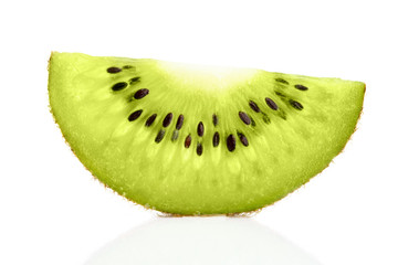 Sliced kiwi. Kiwi. Healthy food. Tropical fruit. Still life. Juicy kiwi on white background