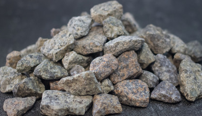Sea shells and stones as background