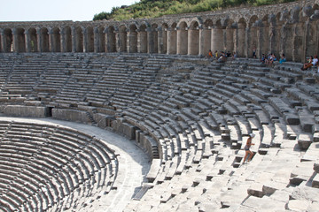 Fototapeta premium ruins of roman forum in turkey