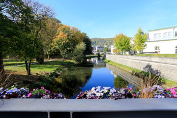 The arcades bridge in Bad Kissingen, Germany
