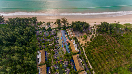 Beautiful luxury resort near sea on beach