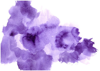 purple watercolor abstract background.Watercolor gradient spots.Banner for advertising and text design