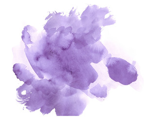 purple watercolor abstract background.Watercolor gradient spots.Banner for advertising and text design