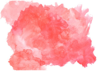red watercolor abstract background.Watercolor gradient spots.Banner for advertising and text design