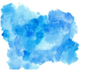 blue colorful background.Gradient paint strokes on white background