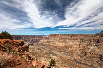 Grand Canyon National Park in Arizona with colorado river