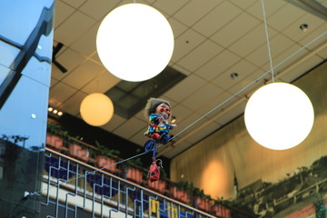 Toy, clown on the rope