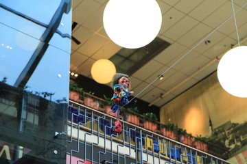 Toy, clown on the rope