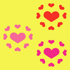 Vector art in love and romantic with heart shape in positive emotion concept for all design.