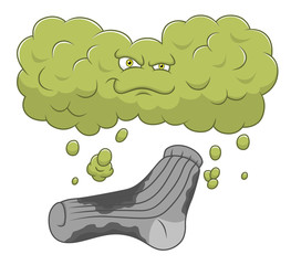 Cartoon dirty sock