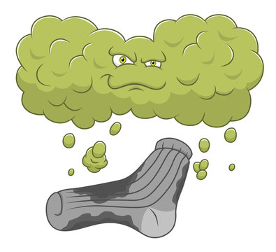 Cartoon dirty sock