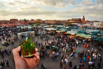 plac Dżami al-Fana, Marrakesz, zielona herbata