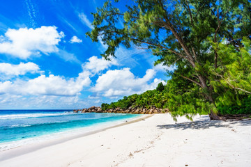 beautiful tropical beach with granite rocks,white sand,turquoise water,seychelles 1