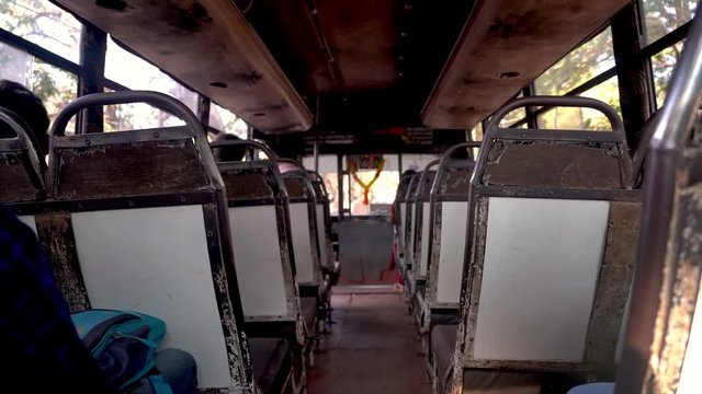 Goa bus inside