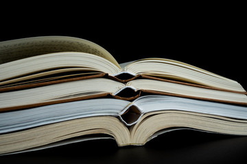 Open book in the dark