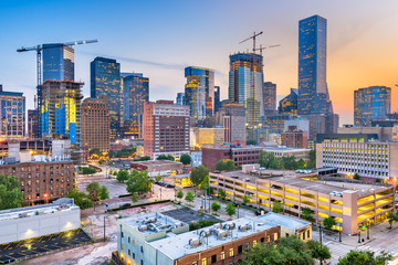 Houston, Texas, USA, Downtown City Skyline