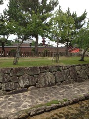 Old Temple in a Distance