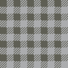 Vector seamless texture with vichy cage ornament. Grey and khaki cages