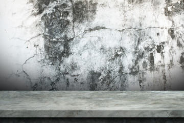 white Cement Wall and Cement floor Backgrounds,for display products.