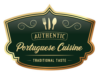 Portuguese Cuisine Label