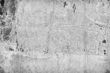 Black and white gray old cracked rusty damaged painted metal background texture close-up