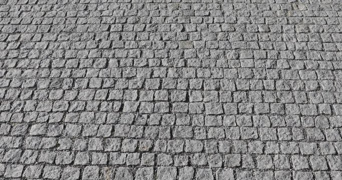 Cobblestone road sidewalk pavement stone granite texture pattern